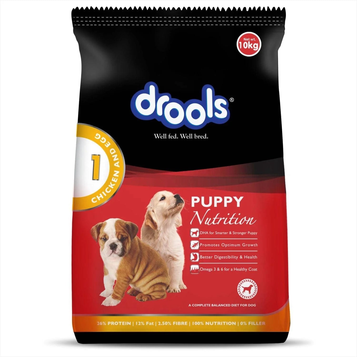 Drools Daily Nutrition Chicken and Egg Puppy Dog Dry Food