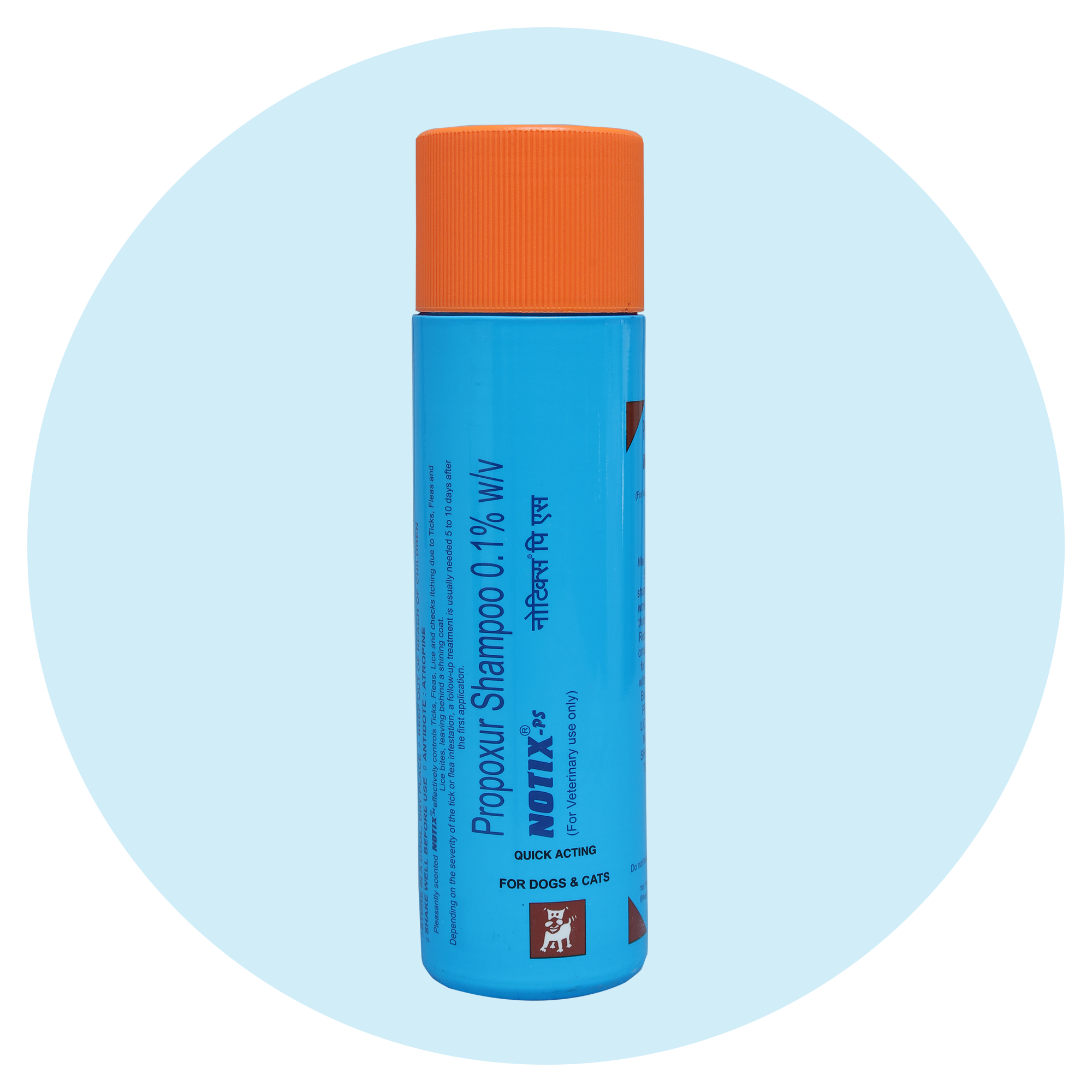 Notix Anti Tick and Flea petcare Shampoo for Dogs and Cats 150ml Sukadev Animal Care