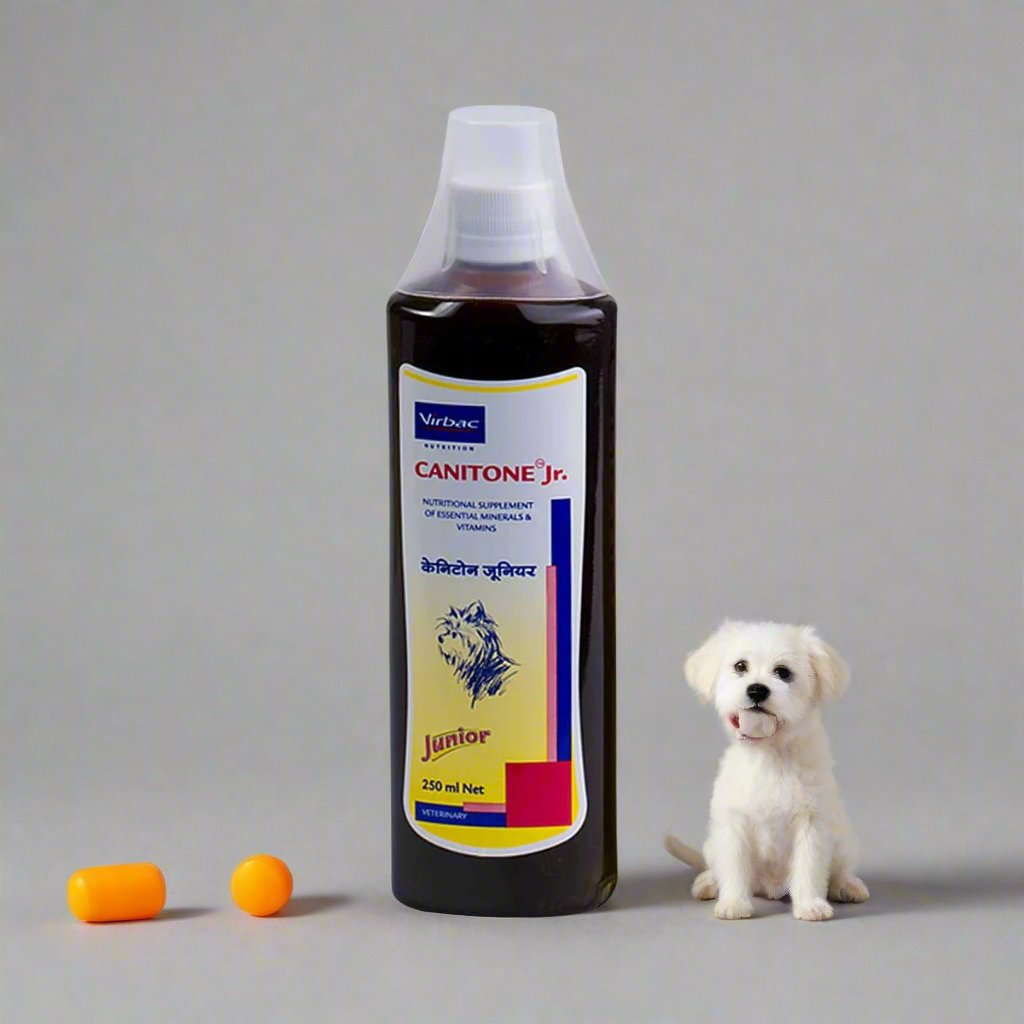 Virbac Canitone Jr 250ml for Dogs & Cats | Growth & Bone Supplement ...