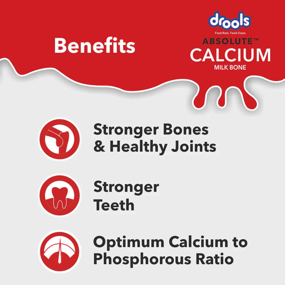 Drools Absolute Calcium Milk Bone for Large Dogs 12 pcs Sukadev