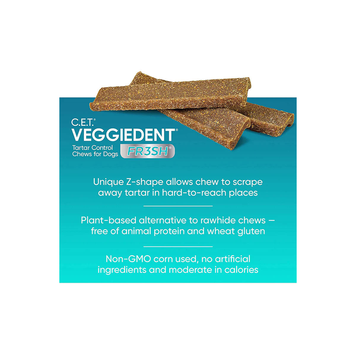 Virbac Veggiedent Chews Veggie Dents For Dogs Virbac VeggieDent